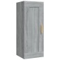 vidaXL Armario de pared madera contrachapada gris Sonoma 35x34x90 cm
