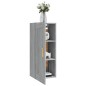 vidaXL Armario de pared madera contrachapada gris Sonoma 35x34x90 cm