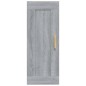 vidaXL Armario de pared madera contrachapada gris Sonoma 35x34x90 cm