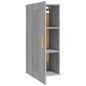 vidaXL Armario de pared madera contrachapada gris Sonoma 35x34x90 cm