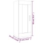 vidaXL Armario de pared madera contrachapada gris Sonoma 35x34x90 cm