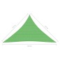 vidaXL Toldo de vela HDPE verde claro 160 g/m² 3,5x3,5x4,9 m vidaXL Toldo de vela HDPE verde claro 160 g/m² 3,5x3,5x4,9 m