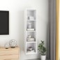vidaXL TV de pared con madera contrachapada blanco 37x37x142,5 cm vidaXL TV de pared con madera contrachapada blanco 37x37x142,5 cm