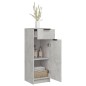 vidaXL Armario de baño madera contrachapada gris hormigón 32x34x90 cm vidaXL Armario de baño madera contrachapada gris hormigón 32x34x90 cm
