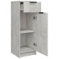 vidaXL Armario de baño madera contrachapada gris hormigón 32x34x90 cm vidaXL Armario de baño madera contrachapada gris hormigón 32x34x90 cm