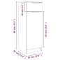 vidaXL Armario de baño madera contrachapada gris hormigón 32x34x90 cm vidaXL Armario de baño madera contrachapada gris hormigón 32x34x90 cm