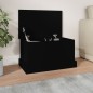 vidaXL Baúl de almacenaje madera contrachapada negro 50x30x28 cm vidaXL Baúl de almacenaje madera contrachapada negro 50x30x28 cm