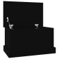 vidaXL Baúl de almacenaje madera contrachapada negro 50x30x28 cm vidaXL Baúl de almacenaje madera contrachapada negro 50x30x28 cm