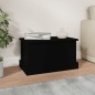 vidaXL Baúl de almacenaje madera contrachapada negro 50x30x28 cm vidaXL Baúl de almacenaje madera contrachapada negro 50x30x28 cm