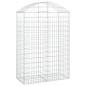 vidaXL Cesta gaviones forma arco hierro galvanizado 100x50x140/160 cm vidaXL Cesta gaviones forma arco hierro galvanizado 100x50x140/160 cm