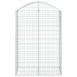 vidaXL Cesta gaviones forma arco hierro galvanizado 100x50x140/160 cm vidaXL Cesta gaviones forma arco hierro galvanizado 100x50x140/160 cm