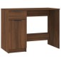 vidaXL Escritorio de madera contrachapada marrón roble 100x50x75 cm vidaXL Escritorio de madera contrachapada marrón roble 100x50x75 cm