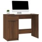 vidaXL Escritorio de madera contrachapada marrón roble 100x50x75 cm vidaXL Escritorio de madera contrachapada marrón roble 100x50x75 cm