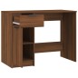 vidaXL Escritorio de madera contrachapada marrón roble 100x50x75 cm vidaXL Escritorio de madera contrachapada marrón roble 100x50x75 cm