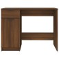 vidaXL Escritorio de madera contrachapada marrón roble 100x50x75 cm vidaXL Escritorio de madera contrachapada marrón roble 100x50x75 cm