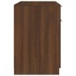 vidaXL Escritorio de madera contrachapada marrón roble 100x50x75 cm vidaXL Escritorio de madera contrachapada marrón roble 100x50x75 cm