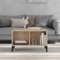 vidaXL Mesa de centro madera contrachapada roble Sonoma 60x50x36,5 cm vidaXL Mesa de centro madera contrachapada roble Sonoma 60x50x36,5 cm