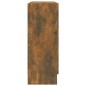 vidaXL Vitrina madera contrachapada roble ahumado 82,5x30,5x80 cm vidaXL Vitrina madera contrachapada roble ahumado 82,5x30,5x80 cm