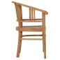 vidaXL Silla de jardín 2 unidades madera maciza de teca vidaXL Silla de jardín 2 unidades madera maciza de teca