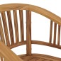 vidaXL Silla de jardín 2 unidades madera maciza de teca vidaXL Silla de jardín 2 unidades madera maciza de teca