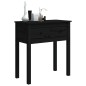vidaXL Mesa consola de madera maciza de pino negro 70x35x75 cm vidaXL Mesa consola de madera maciza de pino negro 70x35x75 cm