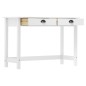 vidaXL Mesa consola Hill con 2 cajones madera pino 110x45x74 cm