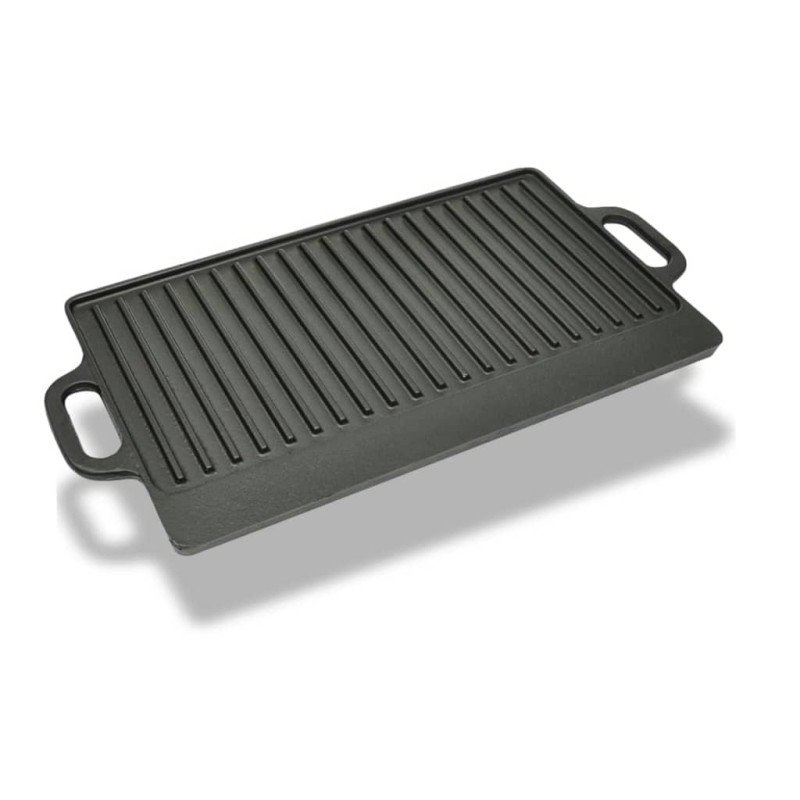 vidaXL Parrilla grill reversible hierro fundido 50x23 cm vidaXL Parrilla grill reversible hierro fundido 50x23 cm