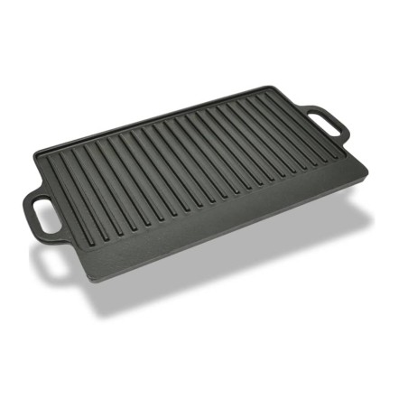 vidaXL Parrilla grill reversible hierro fundido 50x23 cm