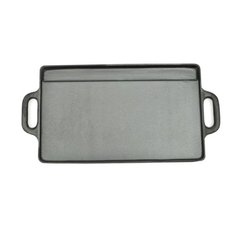vidaXL Parrilla grill reversible hierro fundido 50x23 cm