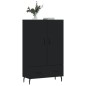 vidaXL Aparador alto madera de ingeniería negro 69,5x31x115 cm vidaXL Aparador alto madera de ingeniería negro 69,5x31x115 cm