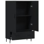 vidaXL Aparador alto madera de ingeniería negro 69,5x31x115 cm vidaXL Aparador alto madera de ingeniería negro 69,5x31x115 cm