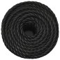vidaXL Cuerda de trabajo polipropileno negro 14 mm 25 m vidaXL Cuerda de trabajo polipropileno negro 14 mm 25 m