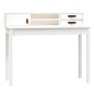 vidaXL Escritorio de madera maciza de pino blanco 110x50x93 cm vidaXL Escritorio de madera maciza de pino blanco 110x50x93 cm