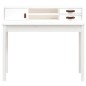 vidaXL Escritorio de madera maciza de pino blanco 110x50x93 cm vidaXL Escritorio de madera maciza de pino blanco 110x50x93 cm