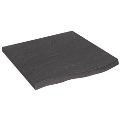 vidaXL Estante pared madera roble tratada marrón oscuro 60x60x(2-4) cm