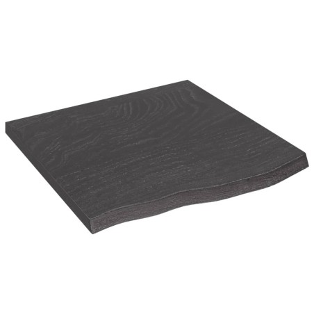 vidaXL Estante pared madera roble tratada marrón oscuro 60x60x(2-4) cm