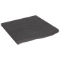 vidaXL Estante pared madera roble tratada marrón oscuro 60x60x(2-4) cm vidaXL Estante pared madera roble tratada marrón oscuro 60x60x(2-4) cm