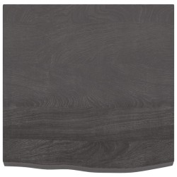 vidaXL Estante pared madera roble tratada marrón oscuro 60x60x(2-4) cm