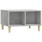 vidaXL Mesa de centro madera contrachapada gris hormigón 60x50x36,5 cm