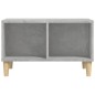 vidaXL Mesa de centro madera contrachapada gris hormigón 60x50x36,5 cm