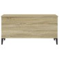 vidaXL Mesa de centro madera contrachapada roble Sonoma 90x44,5x45 cm