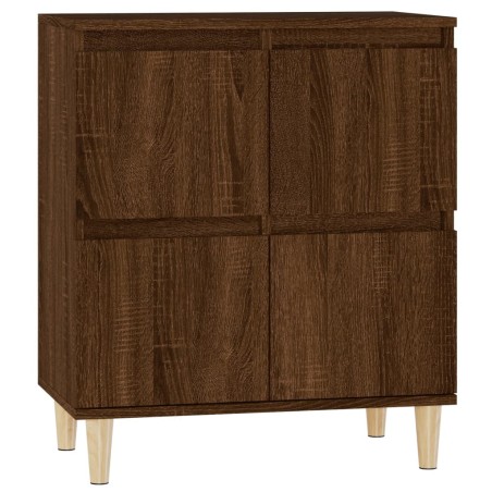vidaXL Aparador madera contrachapada marrón roble 60x35x70 cm