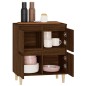 vidaXL Aparador madera contrachapada marrón roble 60x35x70 cm vidaXL Aparador madera contrachapada marrón roble 60x35x70 cm
