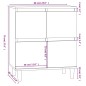 vidaXL Aparador madera contrachapada marrón roble 60x35x70 cm vidaXL Aparador madera contrachapada marrón roble 60x35x70 cm