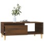 vidaXL Mesa de centro madera contrachapada marrón roble 90x50x36,5 cm vidaXL Mesa de centro madera contrachapada marrón roble 90x50x36,5 cm
