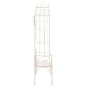vidaXL Banco de jardín 122 cm hierro color blanco antiguo vidaXL Banco de jardín 122 cm hierro color blanco antiguo