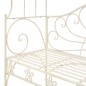 vidaXL Banco de jardín 122 cm hierro color blanco antiguo vidaXL Banco de jardín 122 cm hierro color blanco antiguo