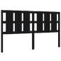 vidaXL Cabecero de cama madera maciza de pino negro 165,5x4x100 cm vidaXL Cabecero de cama madera maciza de pino negro 165,5x4x100 cm