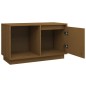 vidaXL Mueble de TV madera maciza de pino marrón miel 74x35x44 cm vidaXL Mueble de TV madera maciza de pino marrón miel 74x35x44 cm