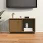 vidaXL Mueble de TV madera maciza de pino marrón miel 74x35x44 cm vidaXL Mueble de TV madera maciza de pino marrón miel 74x35x44 cm